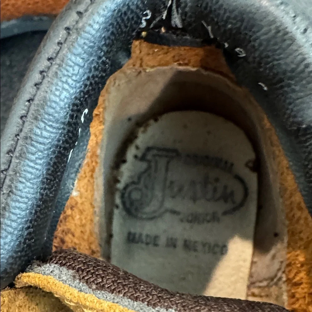 Vintage Justin Boots Kids Brown Leather Boots